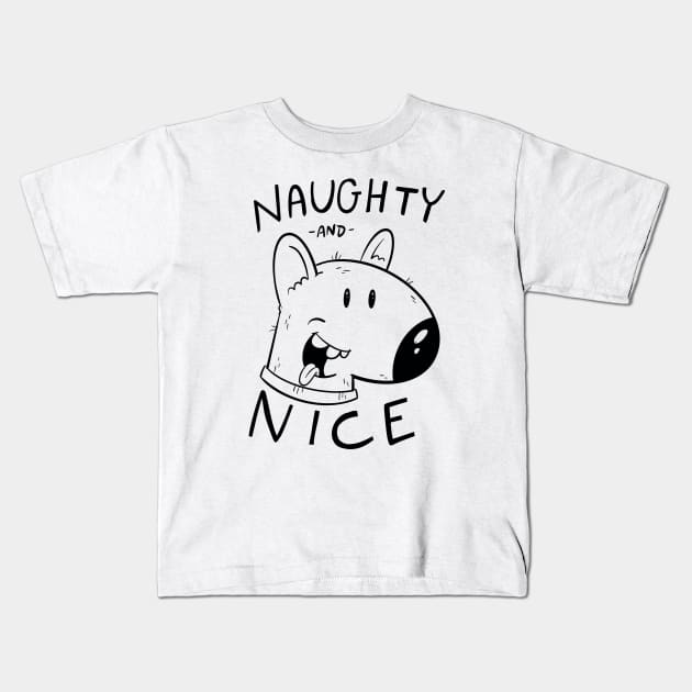 NAUGHTY AND NICE! Kids T-Shirt by NamelessPC